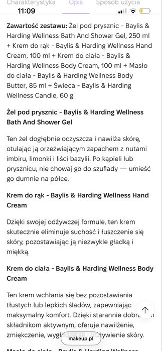 Baylis & Harding / Wellness Zestaw, 6 produktów