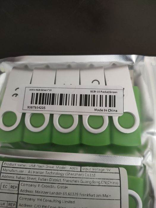 Pendrive zielony 8 GB