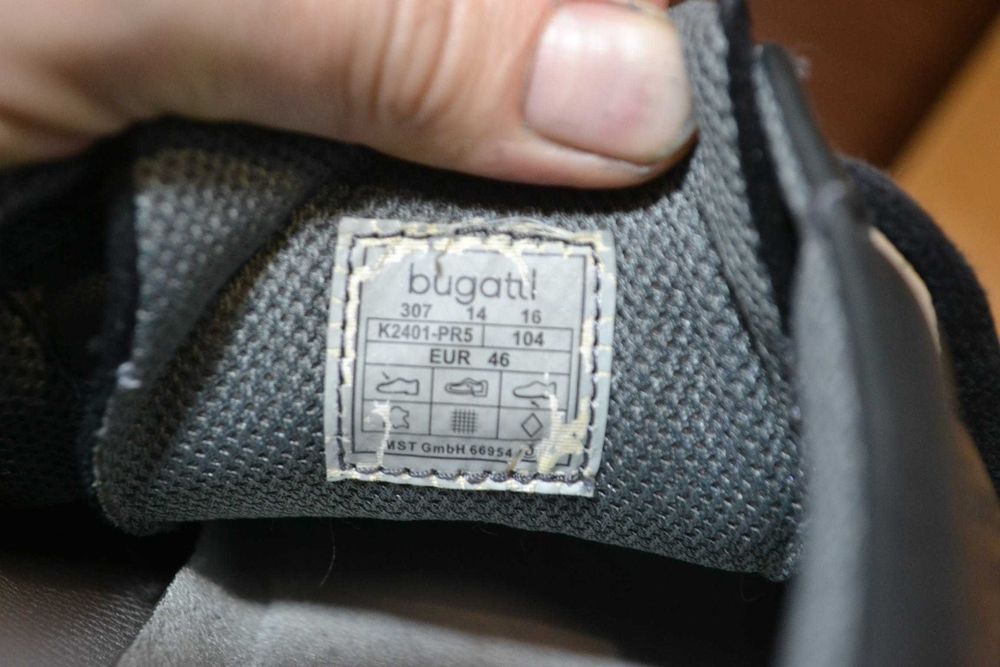 bugatti 46р туфли кроссовки полуботинки оригинал кожаные