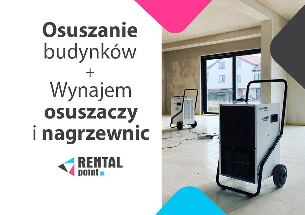 WYNAJEM Osuszaczy, Nagrzewnic, Klimatyzatorów, OSUSZANIE budynków