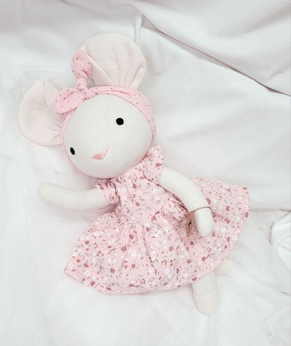 Lalka Tilda Myszka prezent chrzciny urodziny roczek