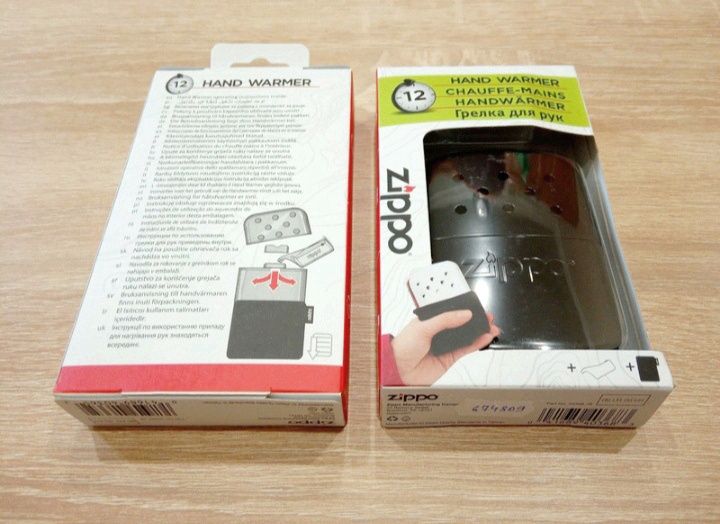 Грелка для рук Zippo Black Hand Warmer Euro 12h с чехлом.