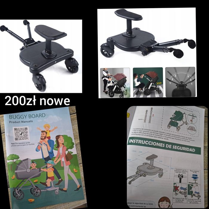 Dostawka Do Wózka Siedzisko Dla Dziecka Buggy Board