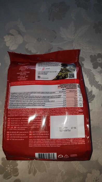 Kawa Nescaafe 3W1 SMOOTH & RICH TORBA 10 SASZETEK 10 X 16,5g