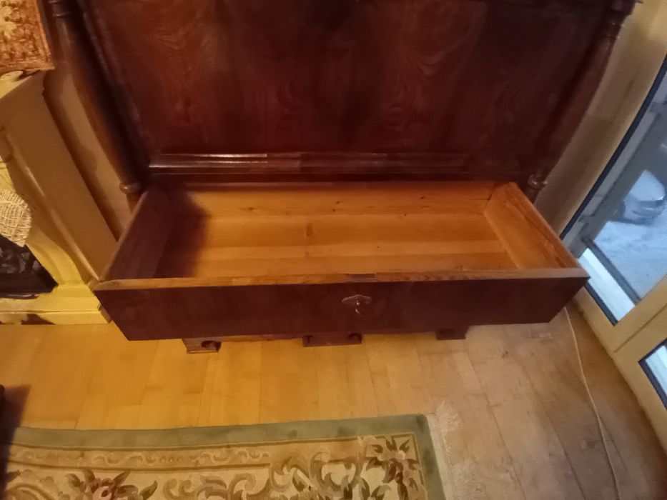 Sekretarzyk biurko rustykalne z drewna