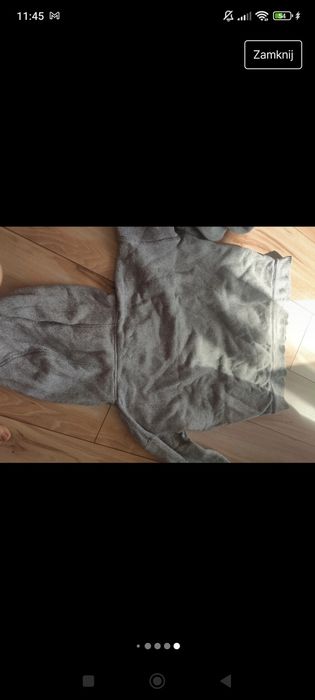 Szara wygodna sportowa bluza z kapturem Roxy S