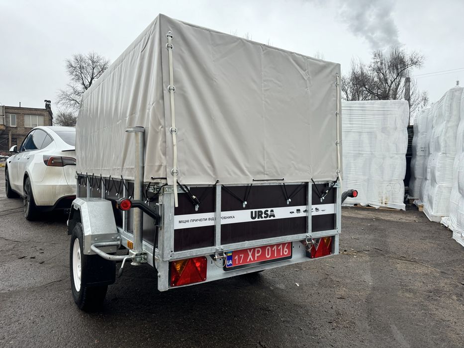 Причіп від заводу, оцинкований Ursa, оптіма 2.5х1.5 бортовий