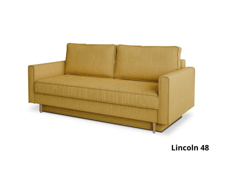 sztruksowa kanapa z funkcją spania