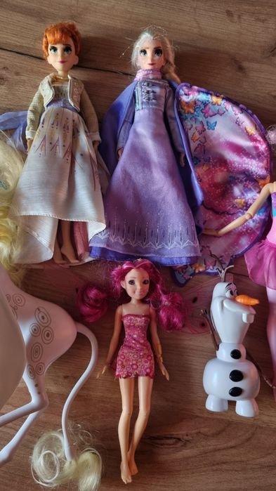 ELSA, Anna, Olaf, wróżka, Mia i pegaz