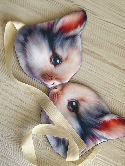 Маска зайчика зайця кролика кроля лисички на свято маскарад