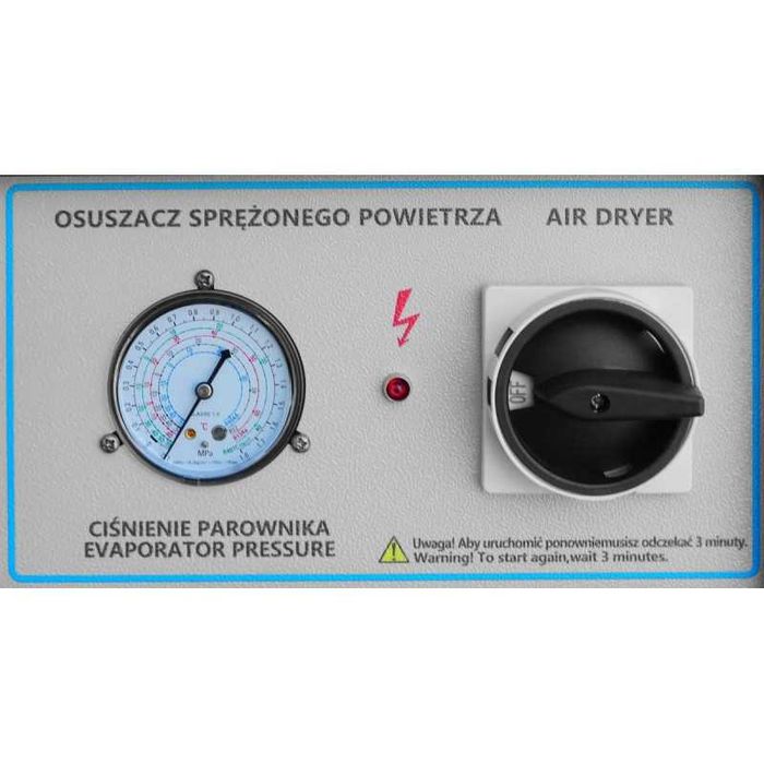 Sprężarka śrubowa LUFT 700 - 5,5kW - 650L/min. + Osuszacz + Butla 270L
