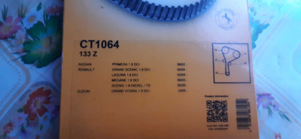 Новый ремень ГРМ  Renault Scenic Grand 2  1.9 DCI Continental