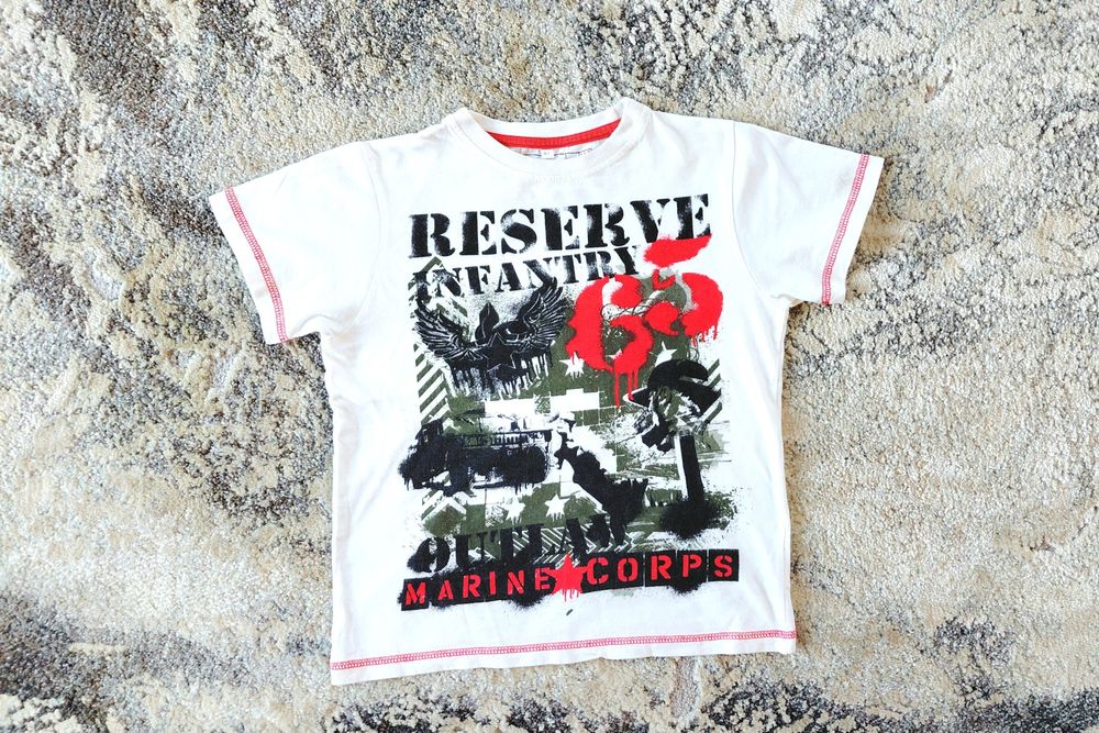 Urban extra T-shirt biały rozm. 122 _ 6 - 7 lat