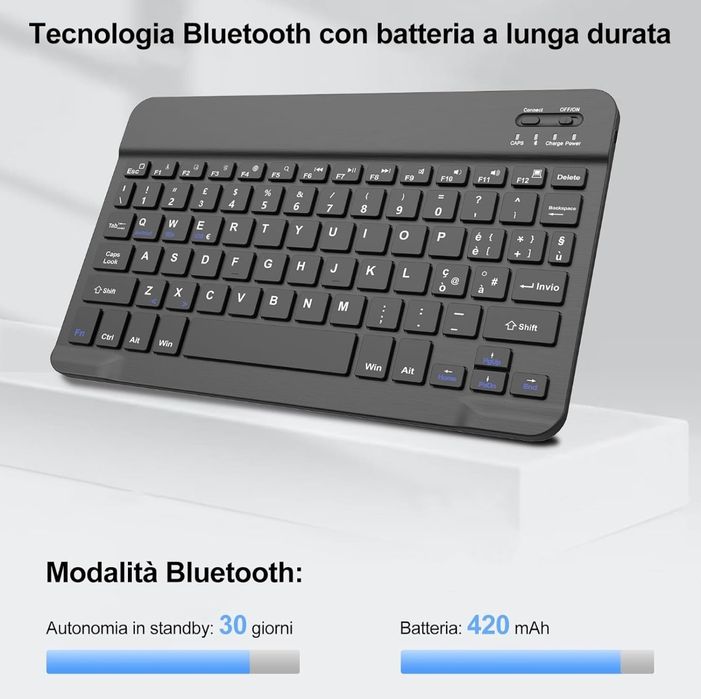 IVEOPPE Klawiatura bezprzewodowa Bluetooth