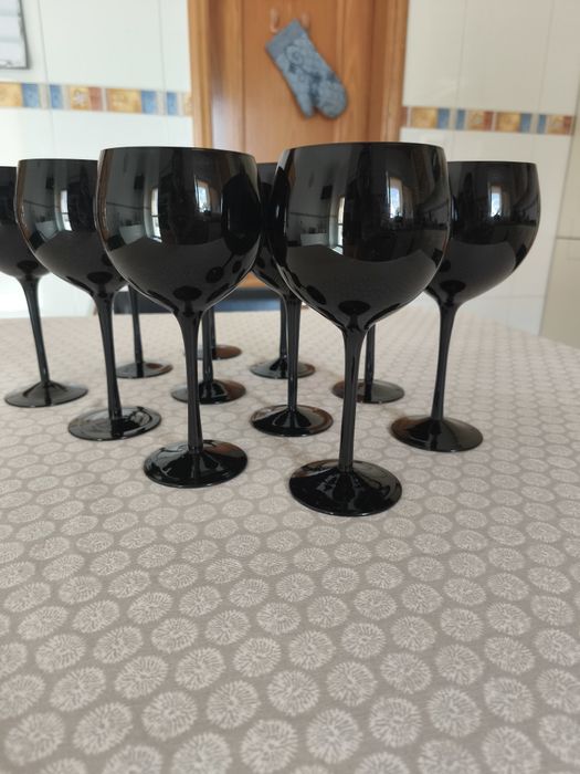 11 copos pretos para Gin ou outras bebidas