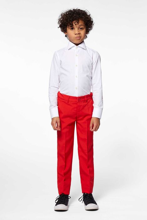 Czerwony garnitur chłopięcy OppoSuits Slim Fit roz.146-152 nowy