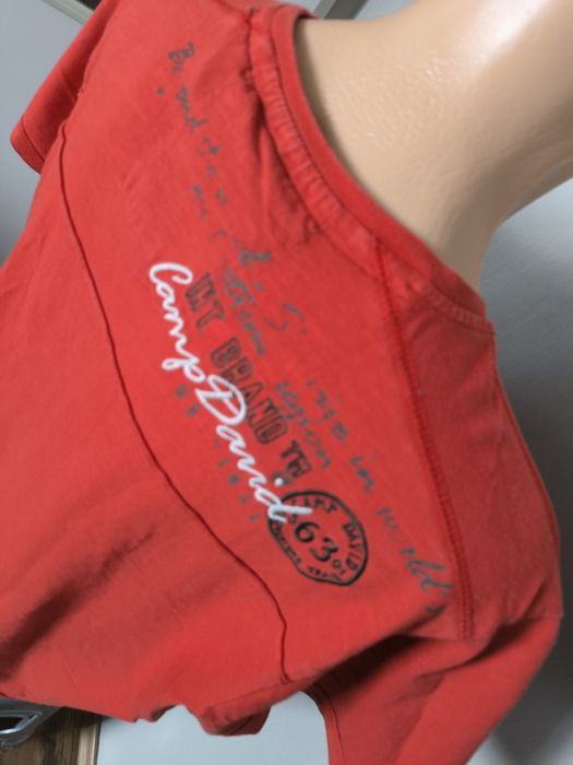 Camp David t-shirt męski XXL koralowy lato