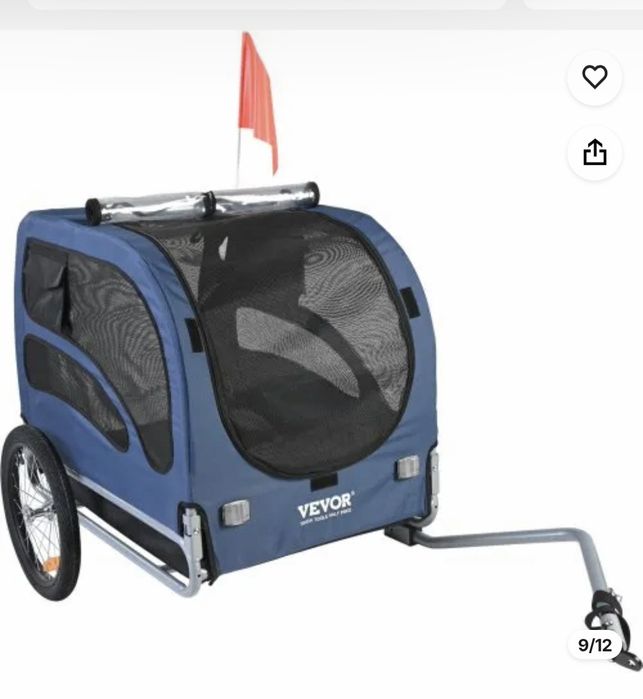 Carro transporte cachorro atrelar a bicicleta