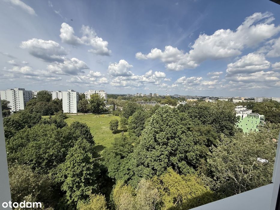 3 pokoje | 47,4 m² | Sady Żoliborskie | Balkon | Widok na zieleń