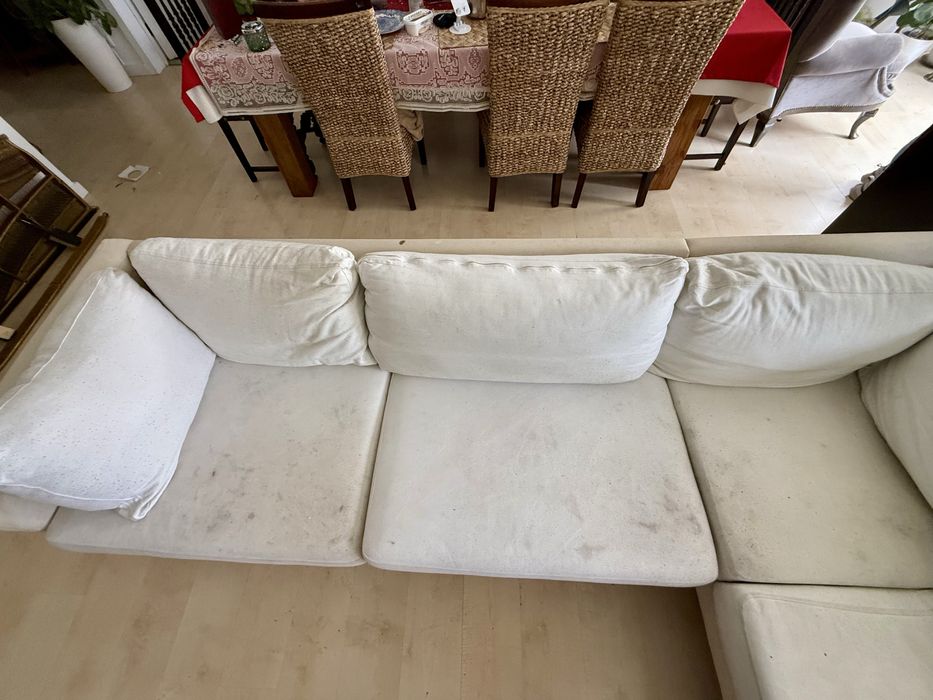 Sofá em L / Chaise Longue grande estilo lounge – OPORTUNIDADE