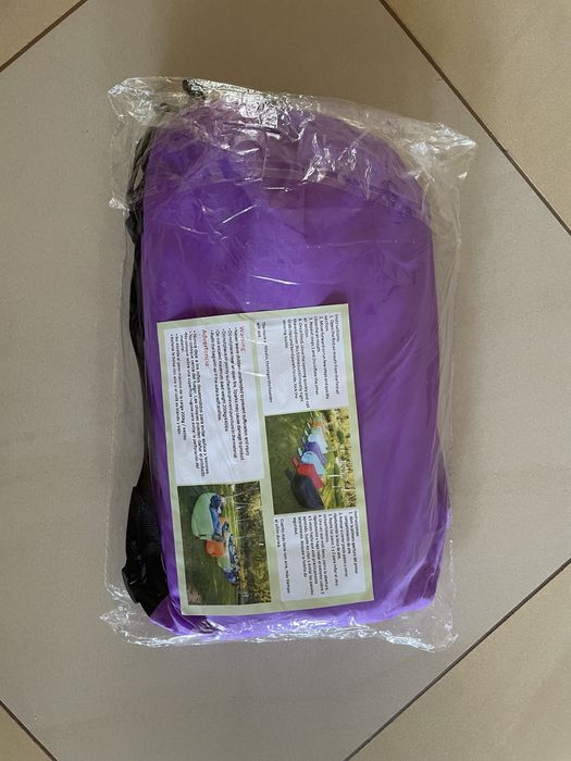Sofa dmuchana fotel lazzy bag kolor fioletowy