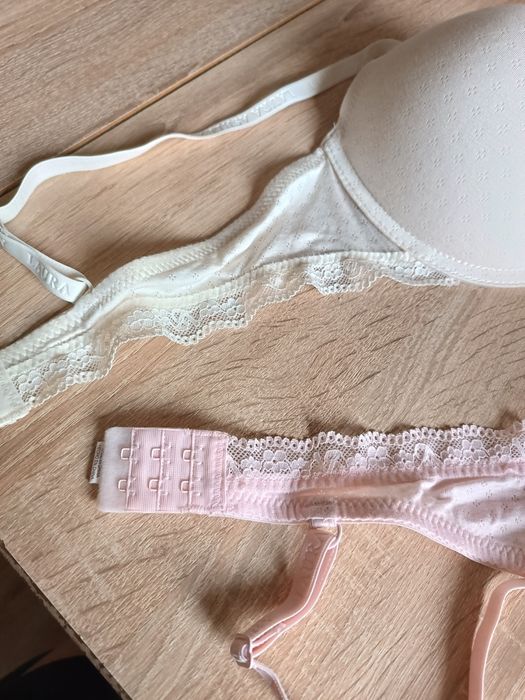 Bielizna damska biała, różowa
