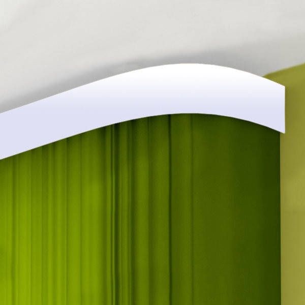 Карниз для штор дворядний пластиковий стельовий білий 3.20 м