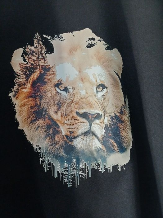 Nowa męska bluza Lew, gruba mięsista rozmiar M