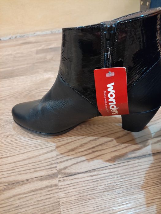 Модные Ботільони/кожа/37/23.5-24 см женская Модная обувь взуття