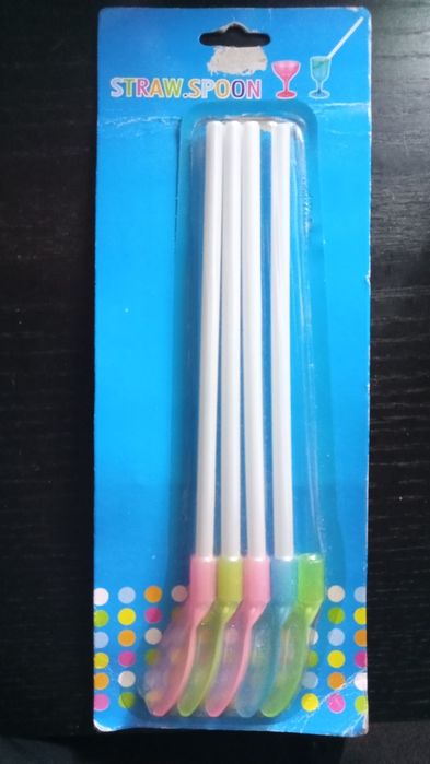 Palhinhas com colher