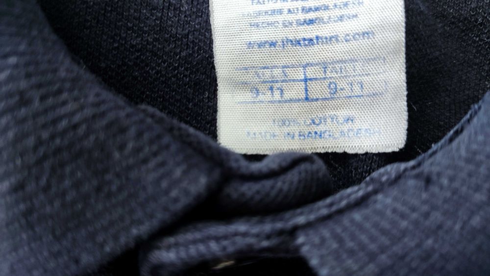 134 140 POLO T-shirt granatowy 146 kołnierzyk Bluzka MUNDUREK do szkoł