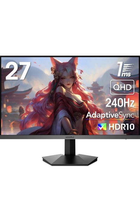 KOORUI Monitor 27 Inches, 240Hz, QHD2560x1440p