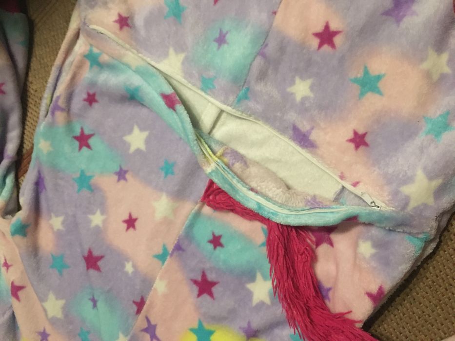Jednorożec unicorn Kigurumi S kombinezon ciepły miły