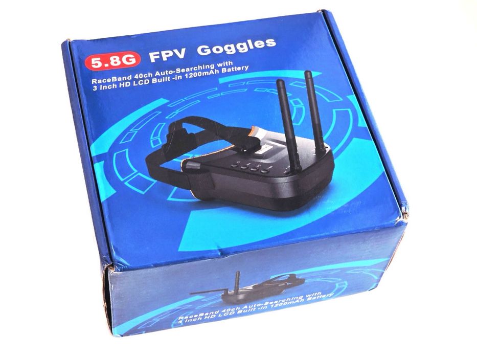 FPV окуляри - шолом VR009, 3", 5.8 ГГц, 480x320