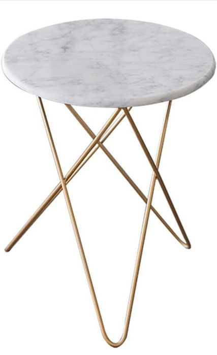 Mesa bar/restaurante redonda em mármore