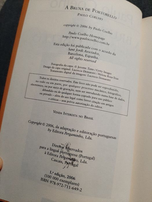 Paulo Coelho - A bruxa de Portobello - 1a edição