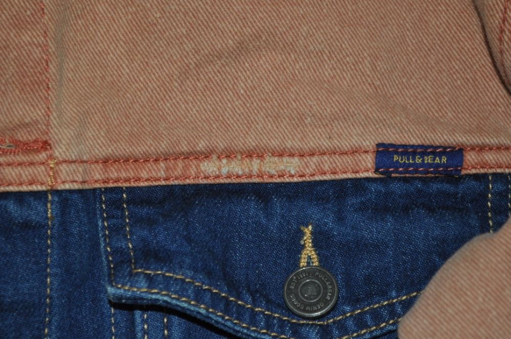 Pull & bear стильная джинсовка куртка джинсовая
