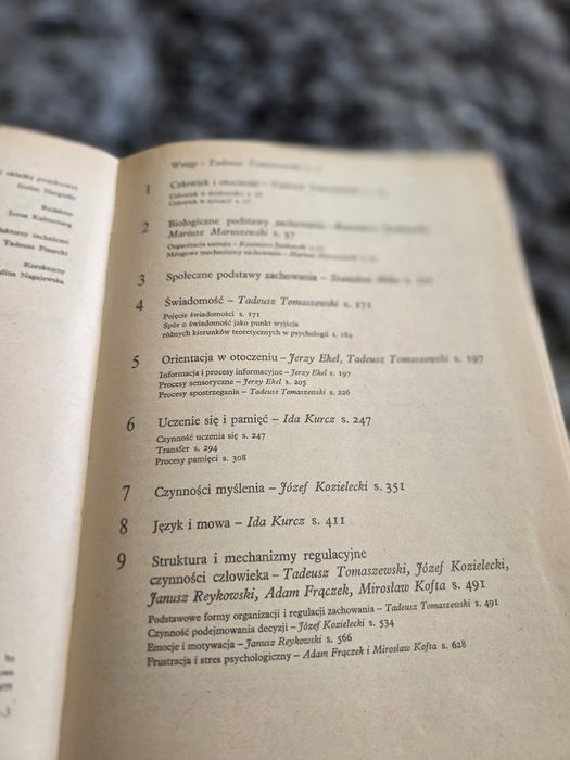 "Psychologia" Tadeusz Tomaszewski