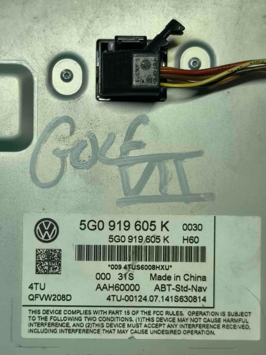 Display / Ecrã de Informações VW GOLF VII 2.0 R 360S 4motion (265 kW / 360 cv) [09.2016 - 03.2017]