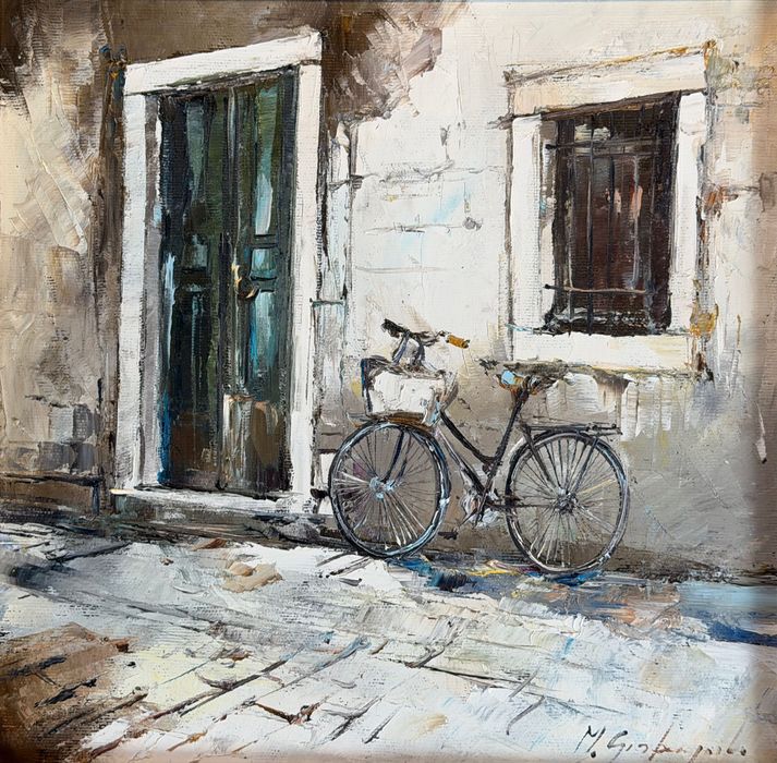 Obraz olejny Małgorzata Piątek - Grabczyńska "Rower"