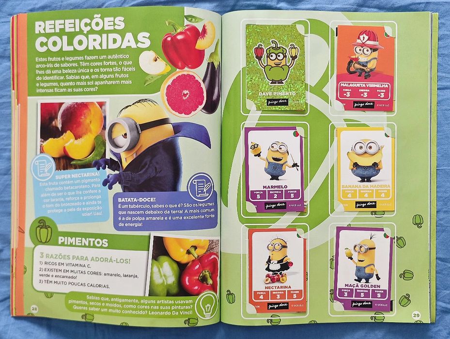 Caderneta completa Minions Frumania mais 69 repetidas