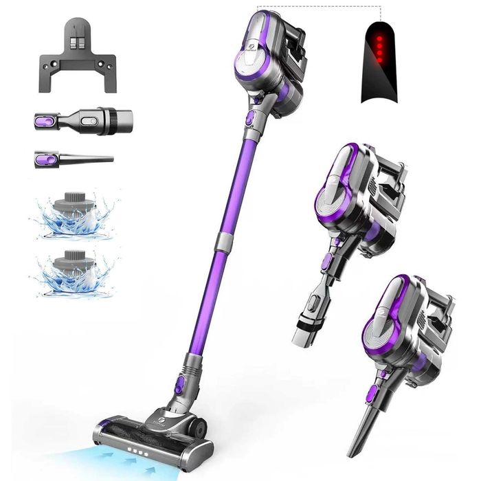 Odkurzacz FixtFixer X6M – 30KPa, 55 min pracy, cichy, fioletowy!