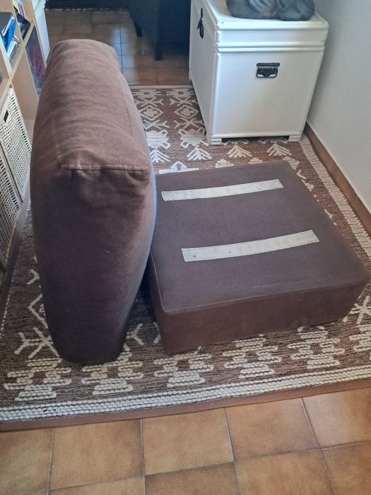 Banco de sofá, pousa pés