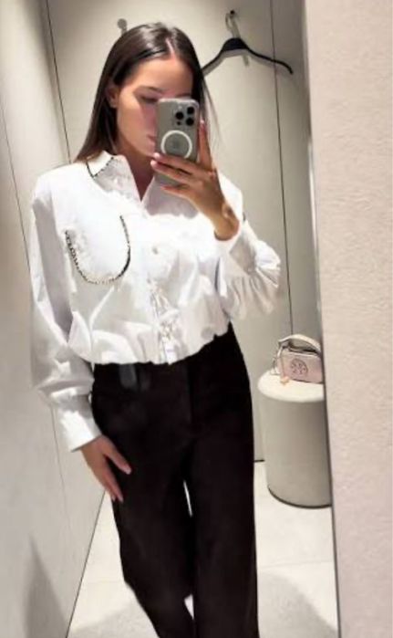 Zara штани брюки із замші