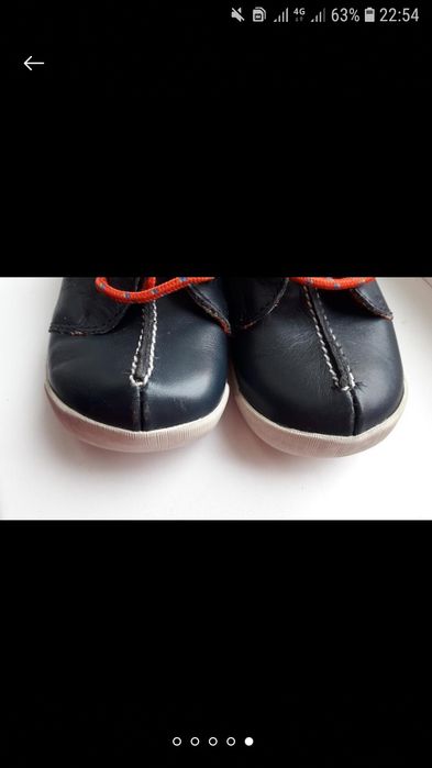 Кожаные кроссовки Clarks  22 размер