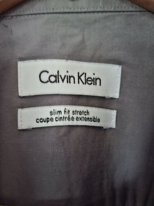 Koszula Calvin Klein slim fit M szara