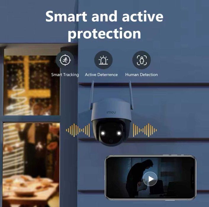 Поворотна камера IMOU Cruiser SE+ 5 МП (IPC-K7CP-5H1WE) + карта 64 гб