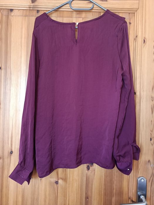 Bordowa elegancka bluzka