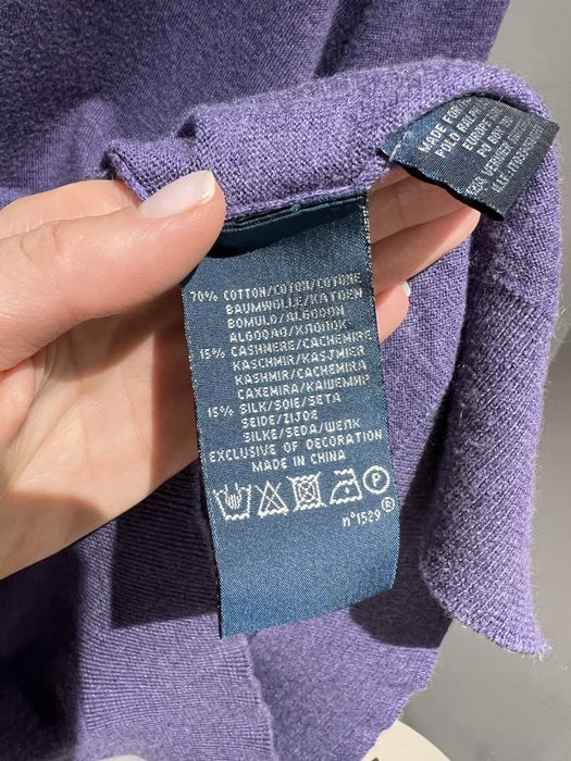 Свитер джемпер Ralph Lauren оригинал кашемир шелк котон
