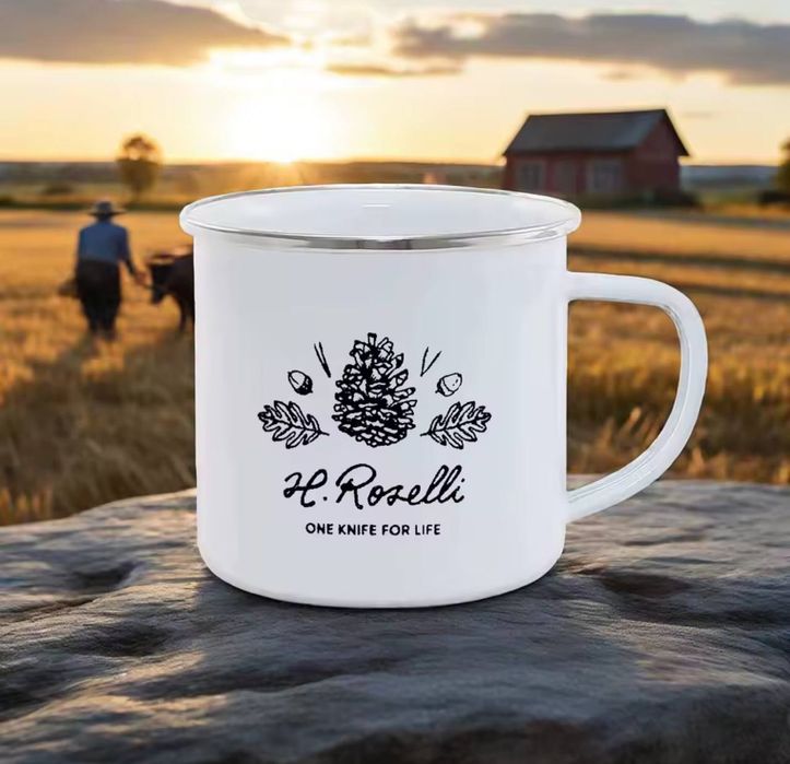 Кружка емальована roselli